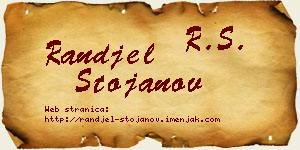 Ranđel Stojanov vizit kartica